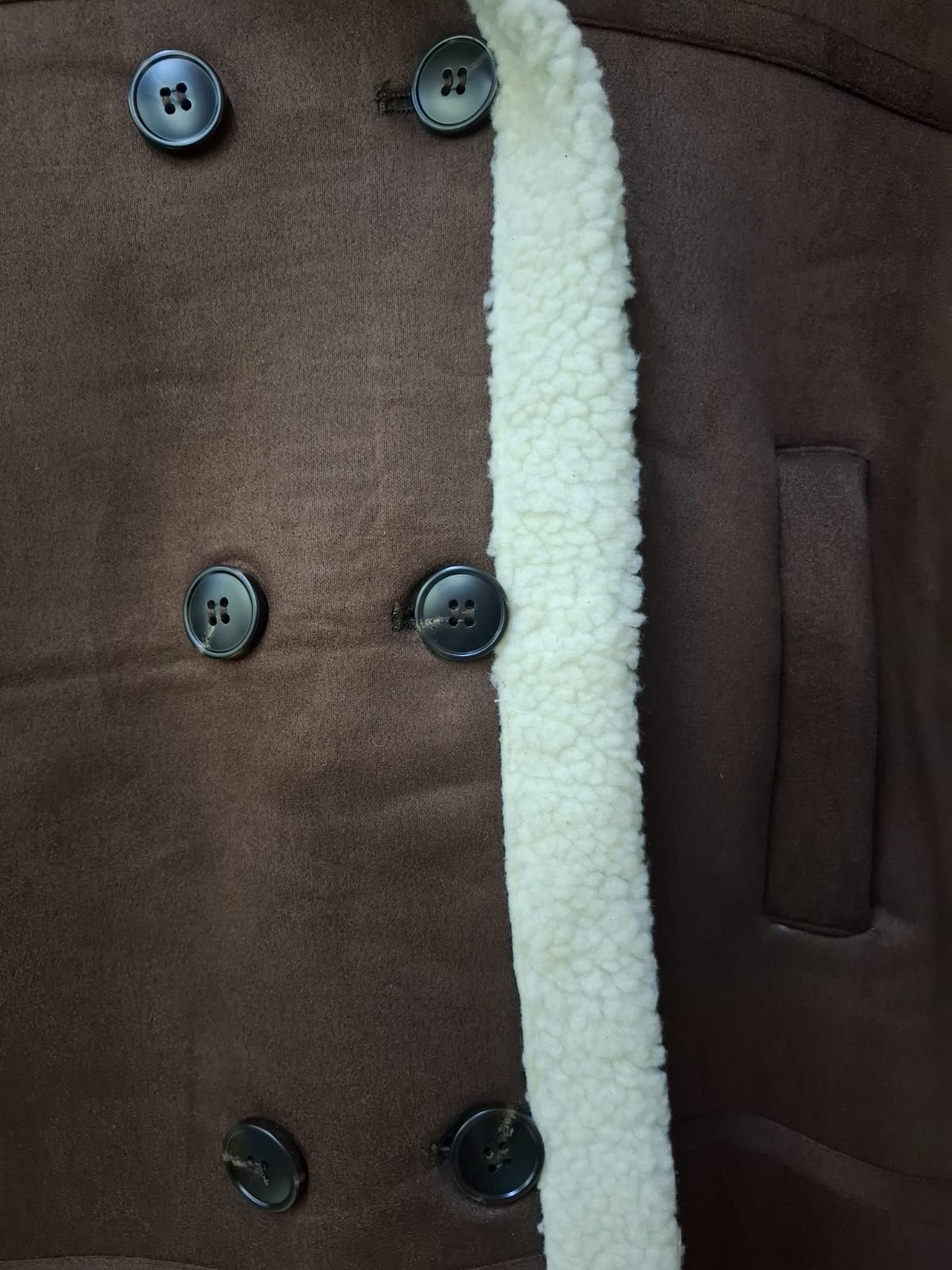 Abrigo Bore Talla S M G y XL Para Petit Curvy Ideal Para Invierno Abrigo Largo Con Botones Aborregado Con Bolsas Funcionales Viral Moda Mexicana Tendencia Casual Elegante Para El Dia Dia