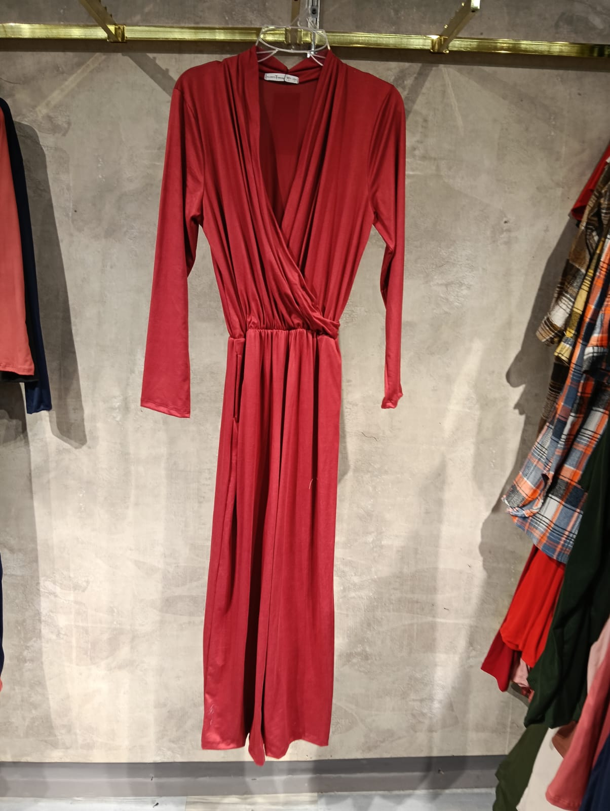 Boho Med Manga Larga Unitalla Tela Brush Cruzado Para Mujer Moda Femenina Mexicana Para Petit y Plus