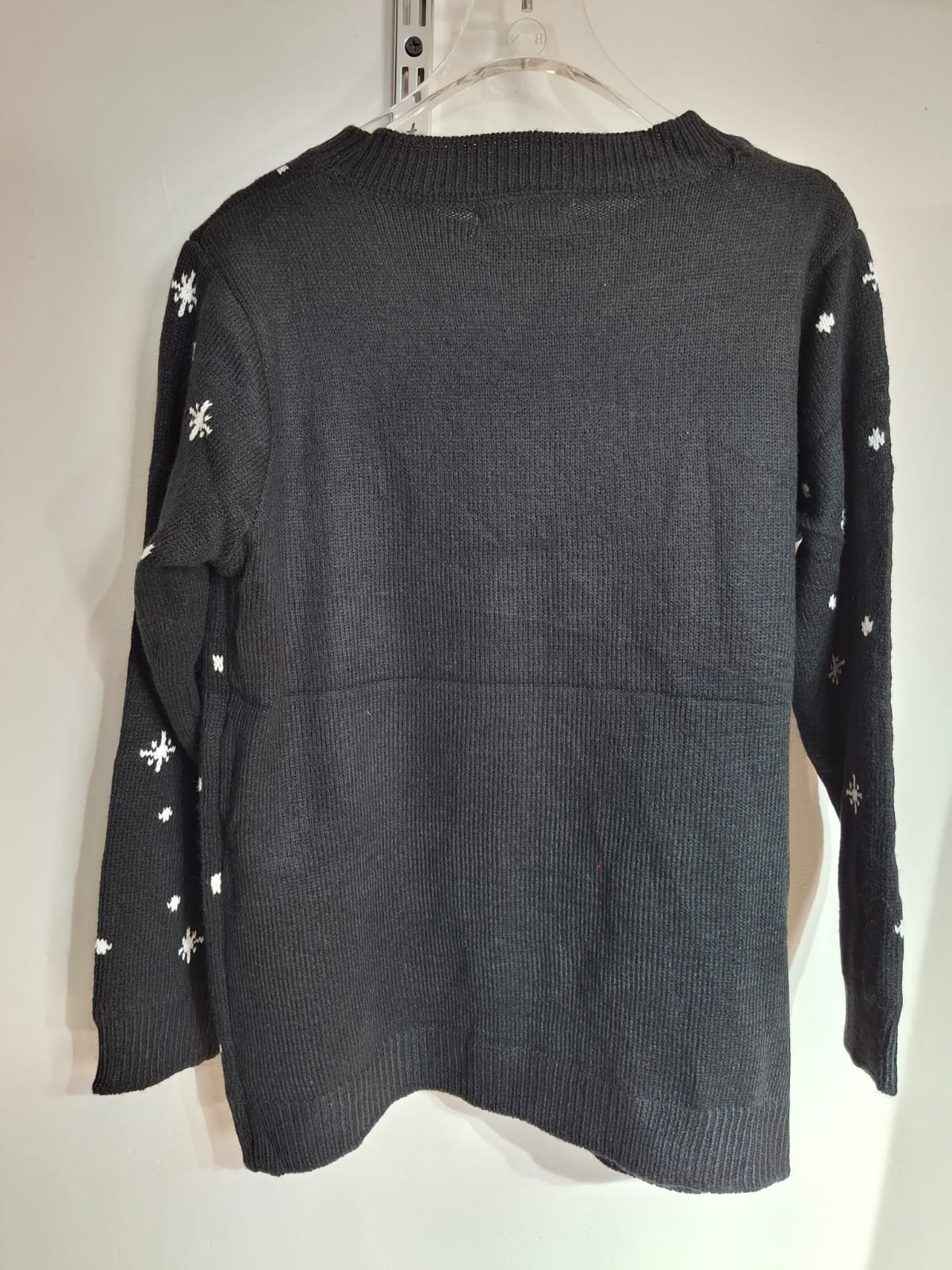 Sueter Santa Galaxia Unitalla Unico Tono Tejido Ideal Para Esta Temporada Navideña Casual Para Navidad Uso Diario Manga Larga Color Negro Petit Curvy