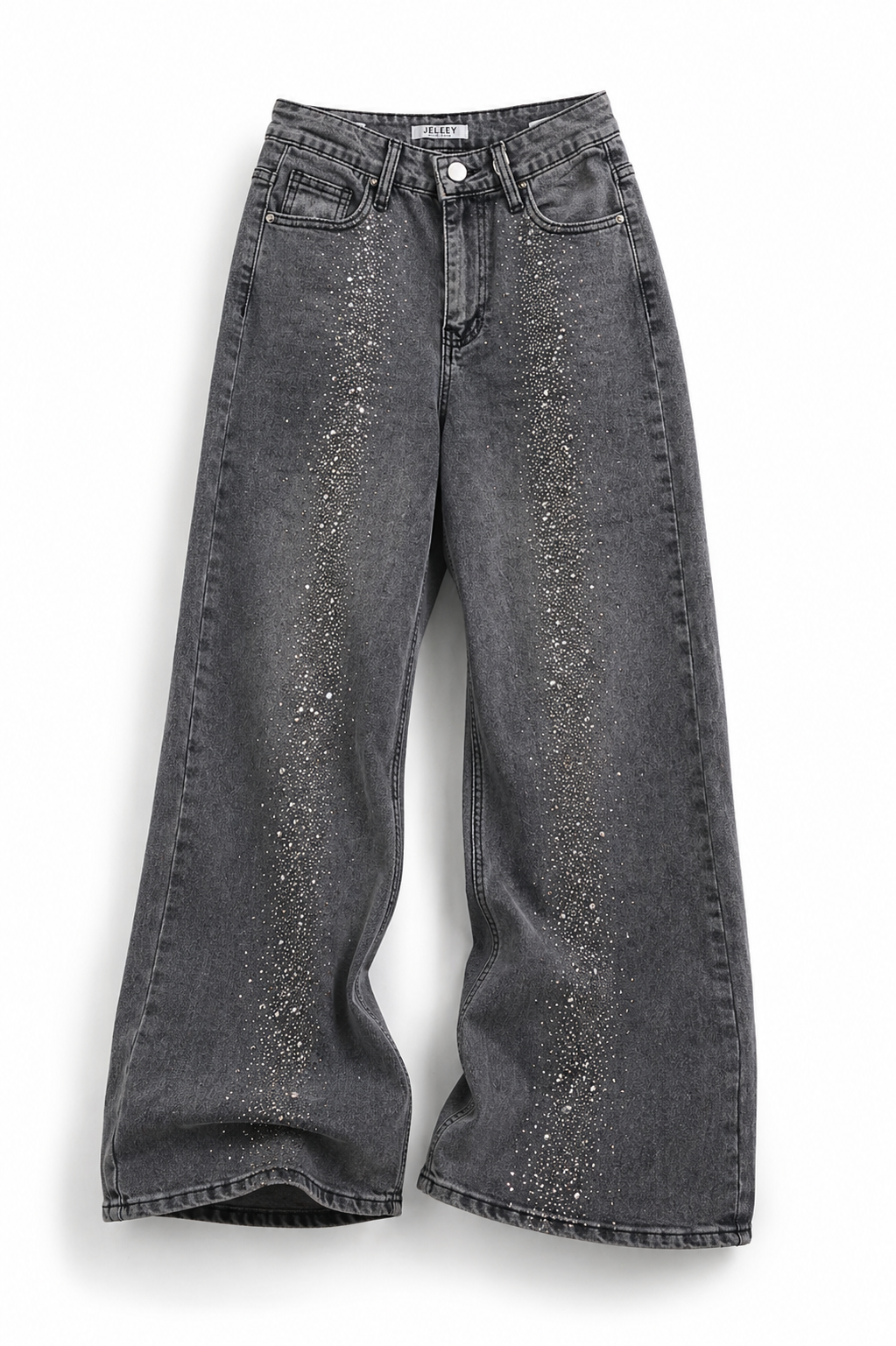 Pantalón Brillos Gris T7058
