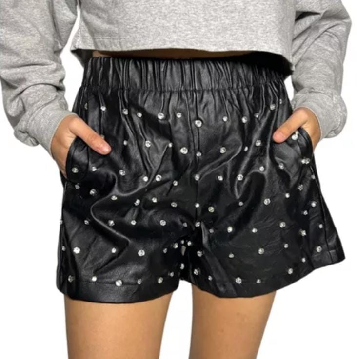 Short Brillos Con Resorte S M y G Bolsas A Los Costados Funcionales Diseño Práctico y Ajuste Estándar
