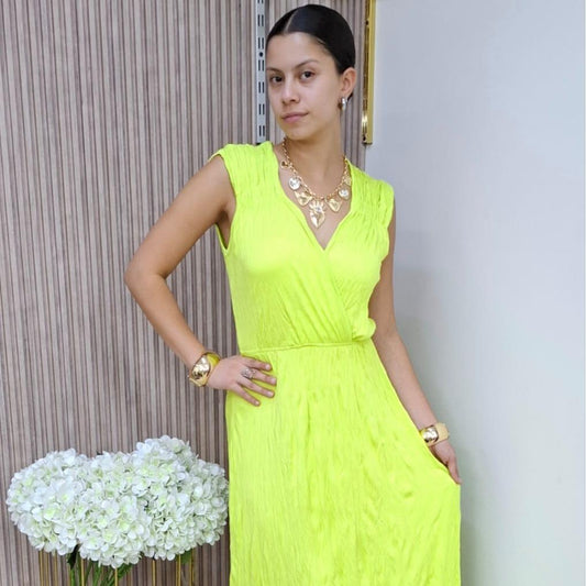 Vestido Estambul Brush Unitalla Varios Colores Casual Con Resorte En Cintura Diseño Versátil y Cómodo Ajuste Flexible Para Tallas Petit y Curvy Moda Tendencia Mexicana Femenina