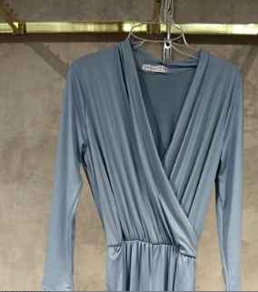 Boho Med Manga Larga Unitalla Tela Brush Cruzado Para Mujer Moda Femenina Mexicana Para Petit y Plus