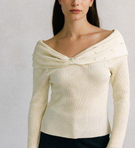 Blusa Paola Straple Con Detalles Perlitas Unitalla Para Petit y Curvy Ideal Para Usar En Diversas Formas