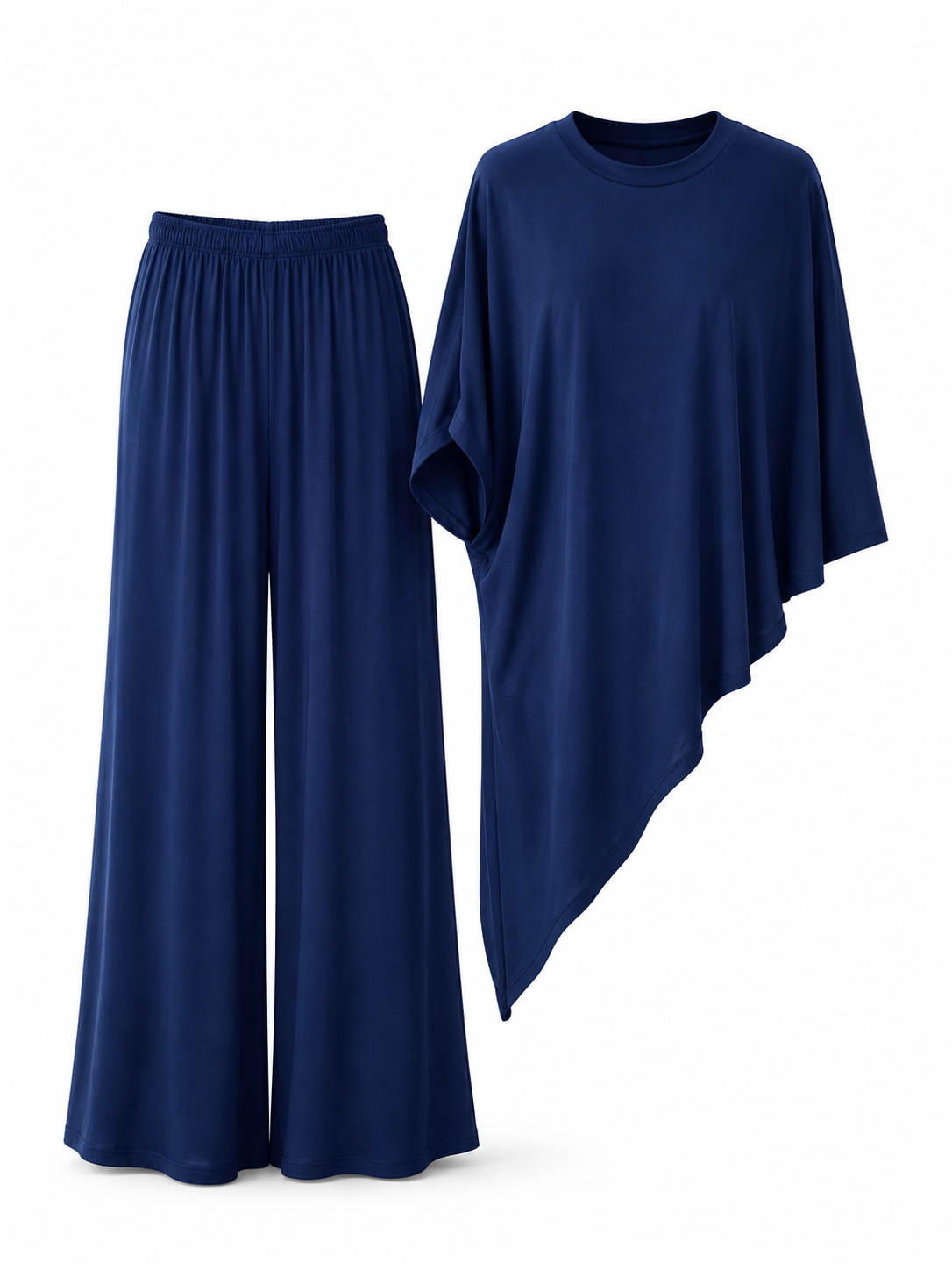 Set Fatima Con Blusa Capa Asimétrica.