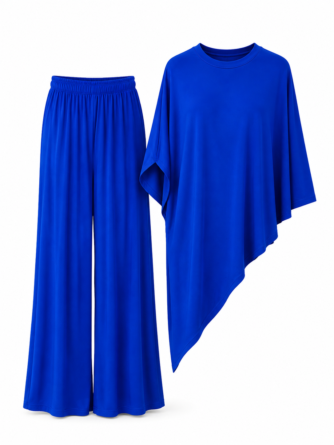 Set Fatima Con Blusa Capa Asimétrica.