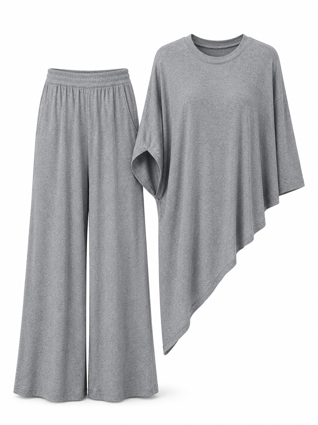 Set Fatima Con Blusa Capa Asimétrica.