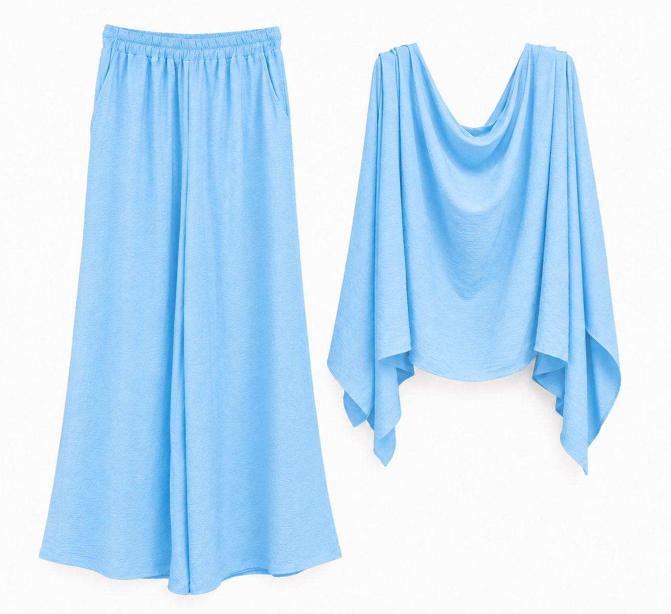 Set Sprint De 3 Piezas Oversize: Pantalón, Crop Top Y Capa.