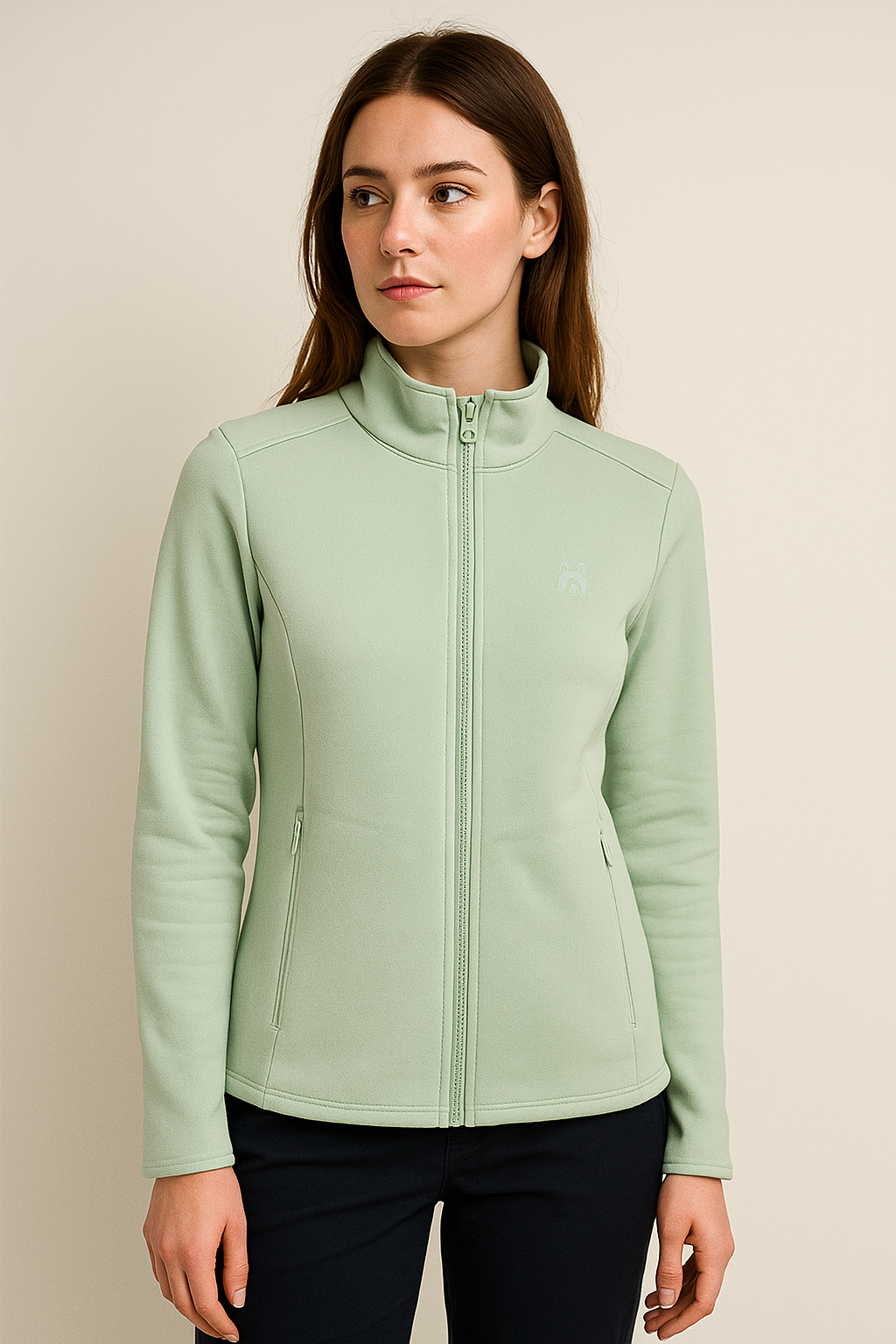 Chamarra Deportiva Aleida Y758 Tela Térmica  Con Bolsas Funcionales Detalles En toda Chamarra Cómoda y Versátil  Perfecta Para El Día Día  Talla L, XL ,2XL y 3XL  Para Esta Temporada Moda Femenina Viral Petit Curvy