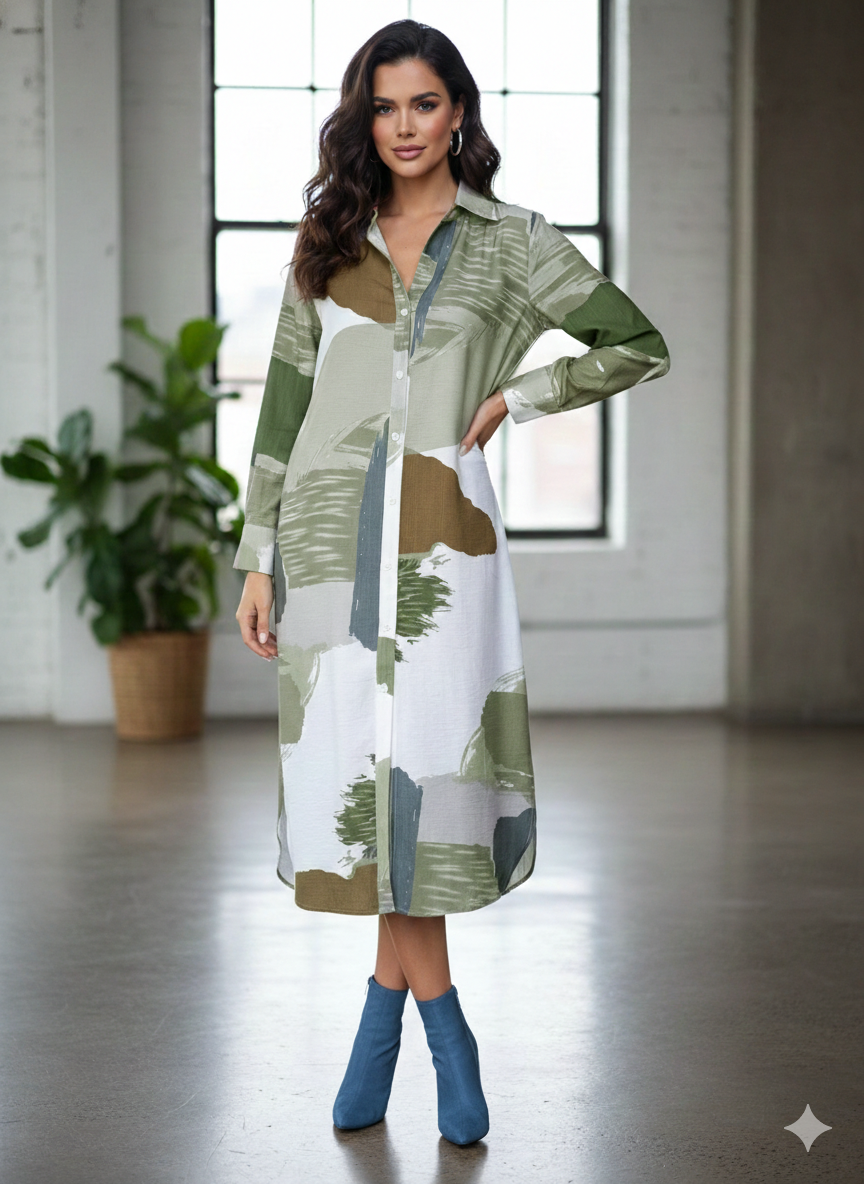 Camisero M5395DR Marfil. Fresco, Comodo, Para Uso Del Dia A Dia, Chic Y Versatil.