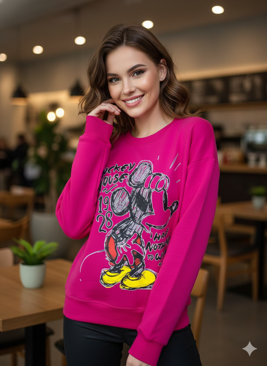 Sudadera Terry Grafiti. Ideal Para Sentirte Comoda, Con Un Poco De Humor, El Estampado Le Da Un Estilo De Aire Moderno, Una Prenda Basica, Pero Con Mucha Personalidad.