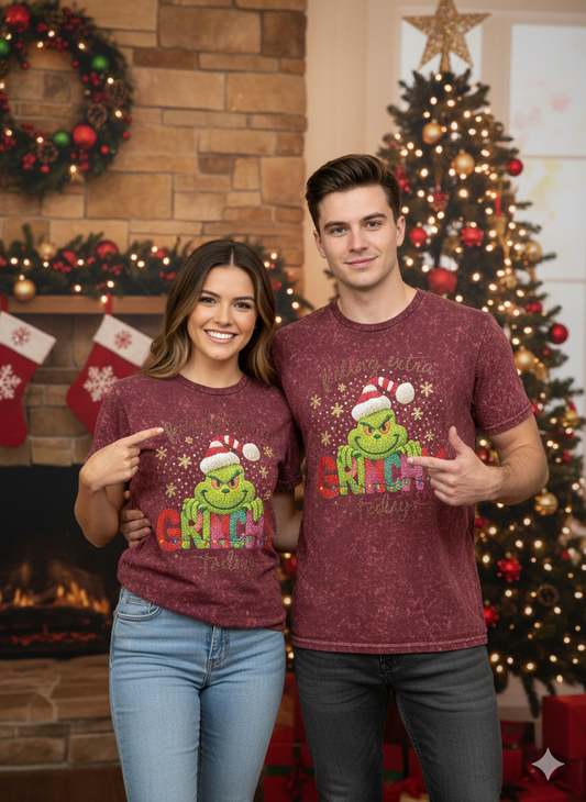 Playera Algodon Anti Navidad. Modelo Con Tematica Navideña, Suave, Comoda, Vintage, Moderna, Ideal Para Fotos Familiares En Esta Temporada.