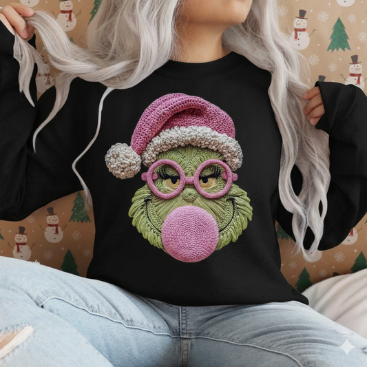 Sudadera Bomba Chicle. Modelo Con Diseño Unico Y Atrevido, Con Look Casual De Invierno, Comoda Y Con Un Estilo De Confort De Escencia Navideña.