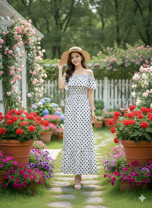 Vestido Campesino Lunares