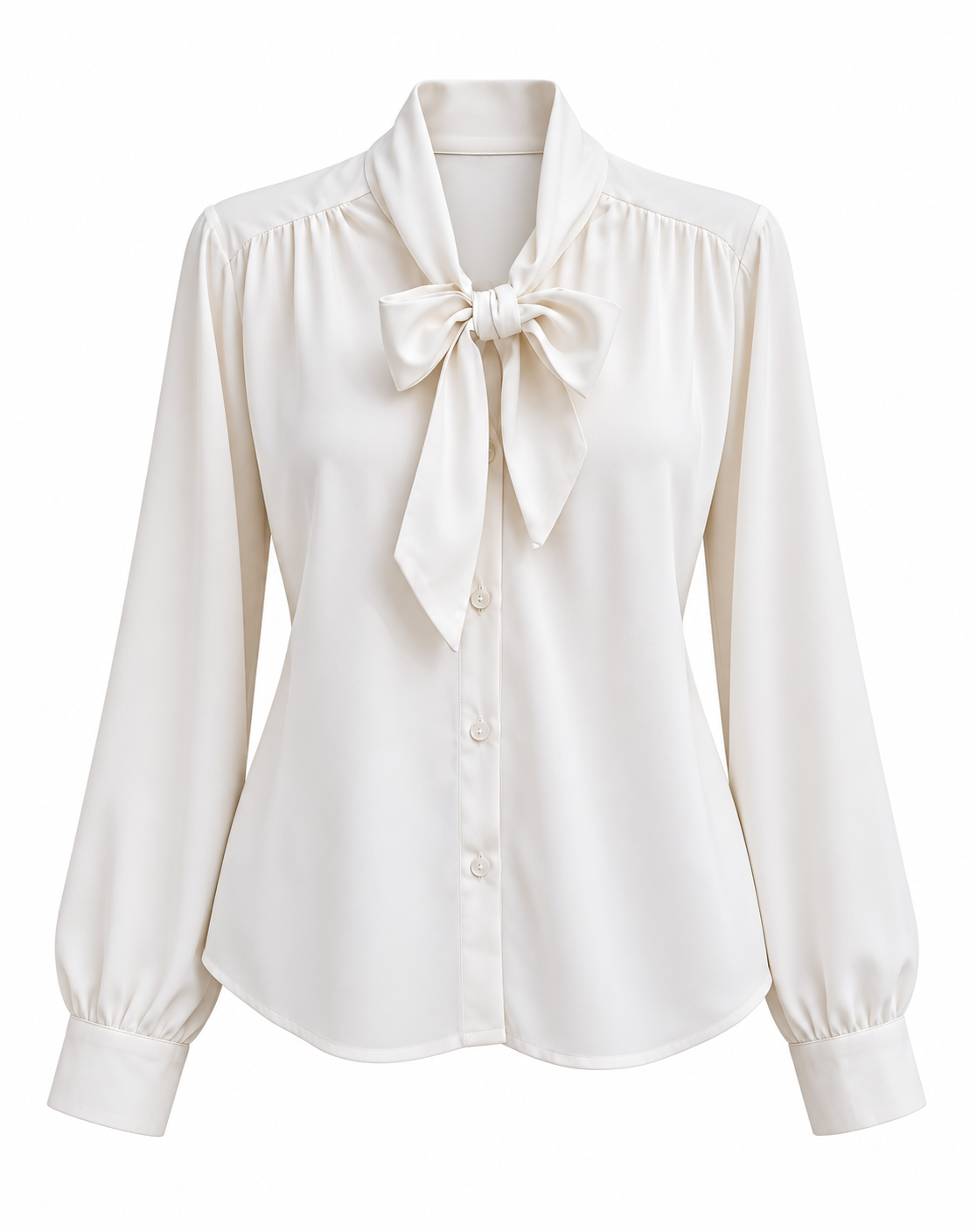 Blusa Corbata De Satin.