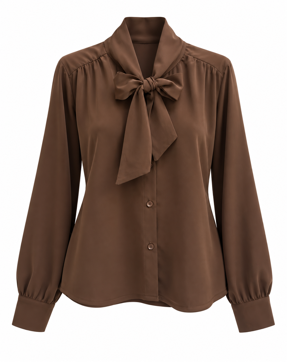 Blusa Corbata De Satin.