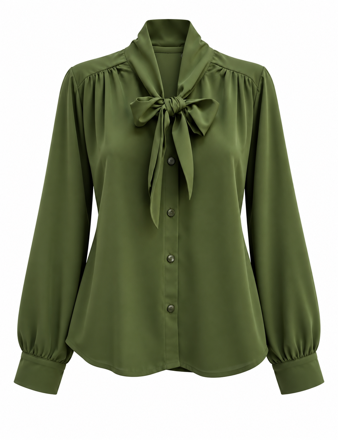 Blusa Corbata De Satin.