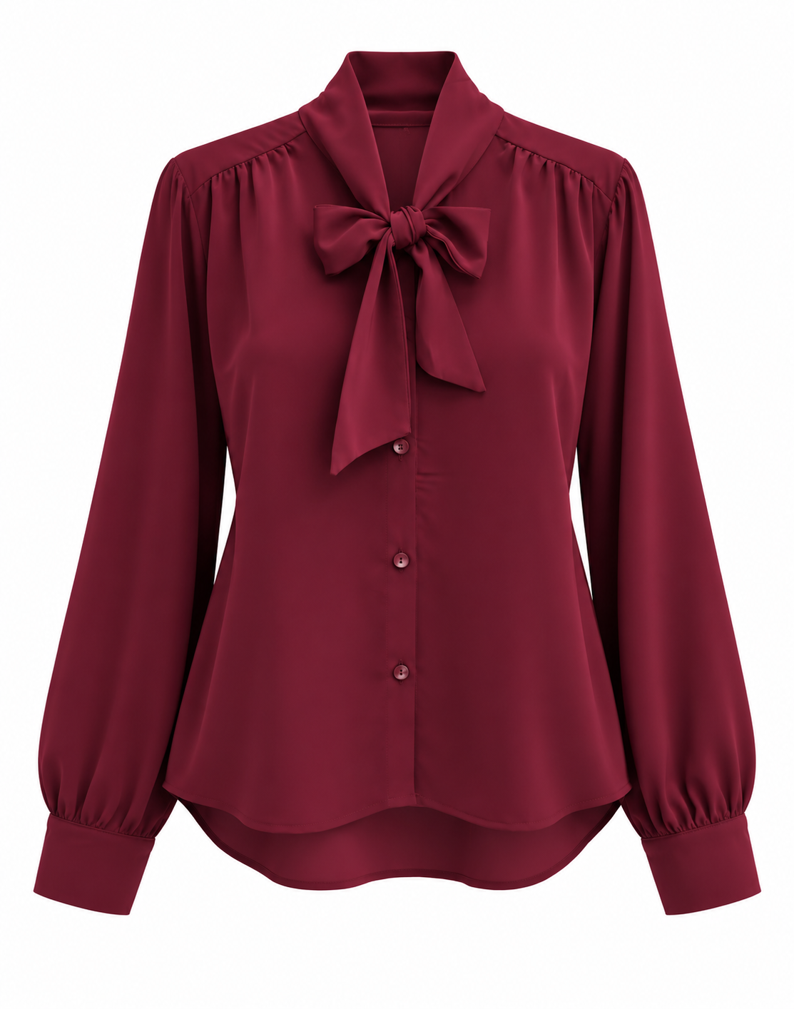 Blusa Corbata De Satin.