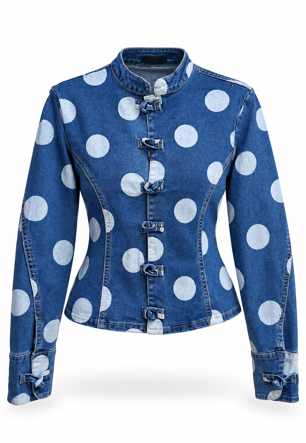 Chamarra Dotty Mezclilla.
