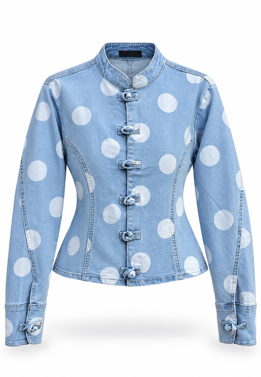Chamarra Dotty Mezclilla.