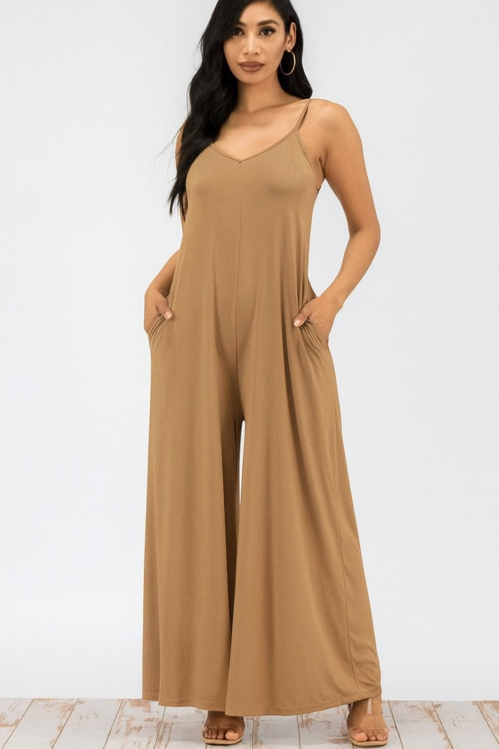 Palazzo Boho Barcelona Brush Casual De Tirantes Delgados Con Bolsas a Los Costados Unitalla