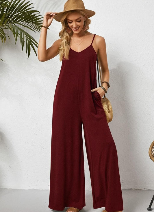 Palazzo Boho Barcelona Brush Casual De Tirantes Delgados Con Bolsas a Los Costados Unitalla