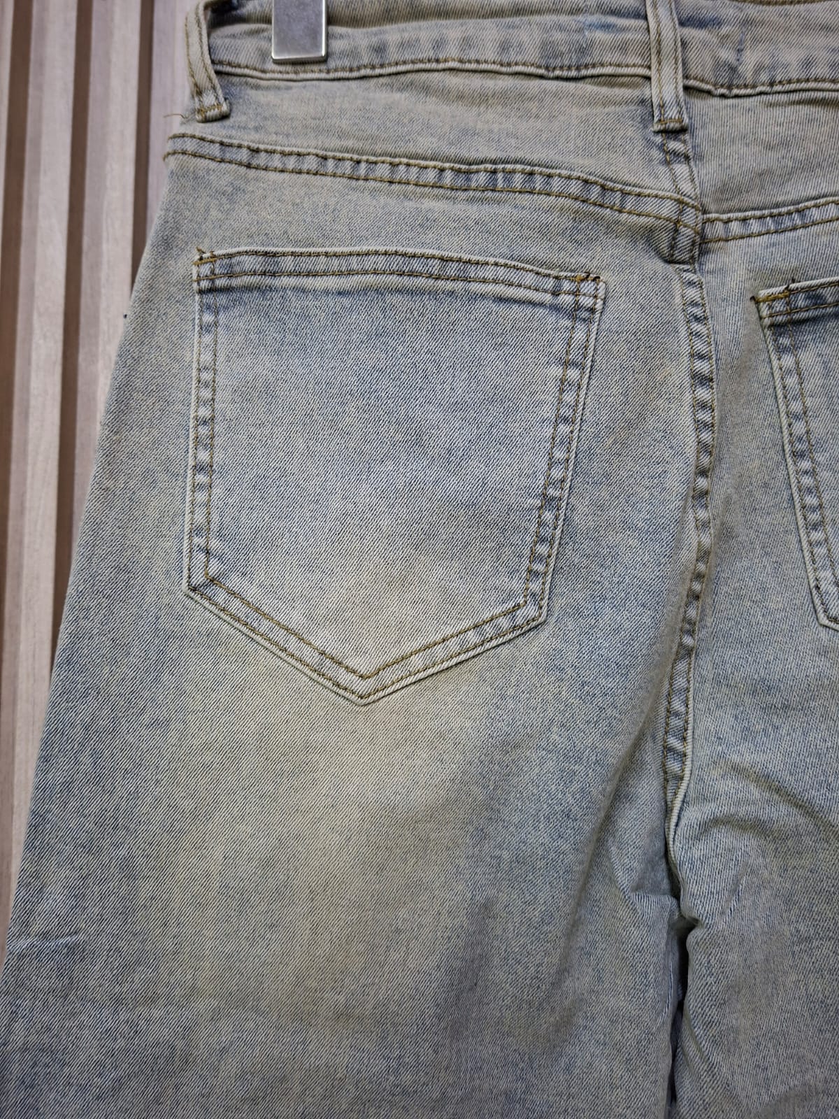 Pantalon T7051 Mezclilla Clara 5-15 Petit Curvy Ideal Para Uso Diario Casual Con brillos Platas Moda Femenina Mexicana Viral tendencia