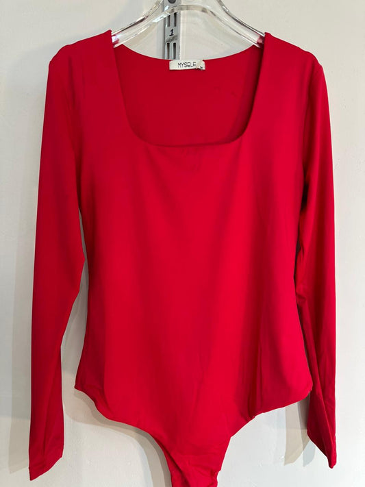 Body Kali Talla S M y G Manga Larga Escote Cuadrado Para Petit y Curvy Moda Tendencia Viral Femenina Mexicana Casual Elegante