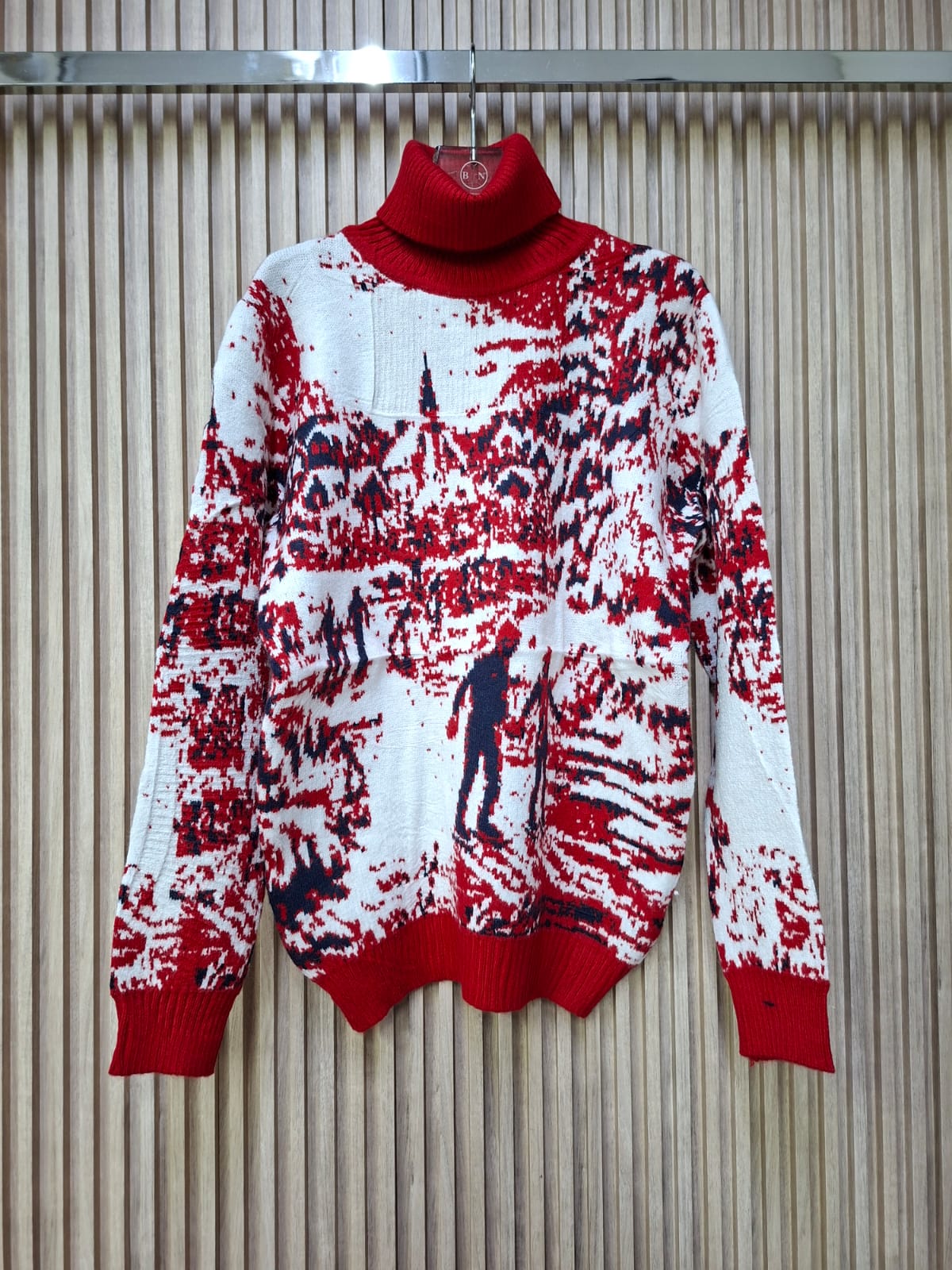 Sueter Magia Navideña: Suéter Tejido Escena de Invierno, Cálido y Acogedor