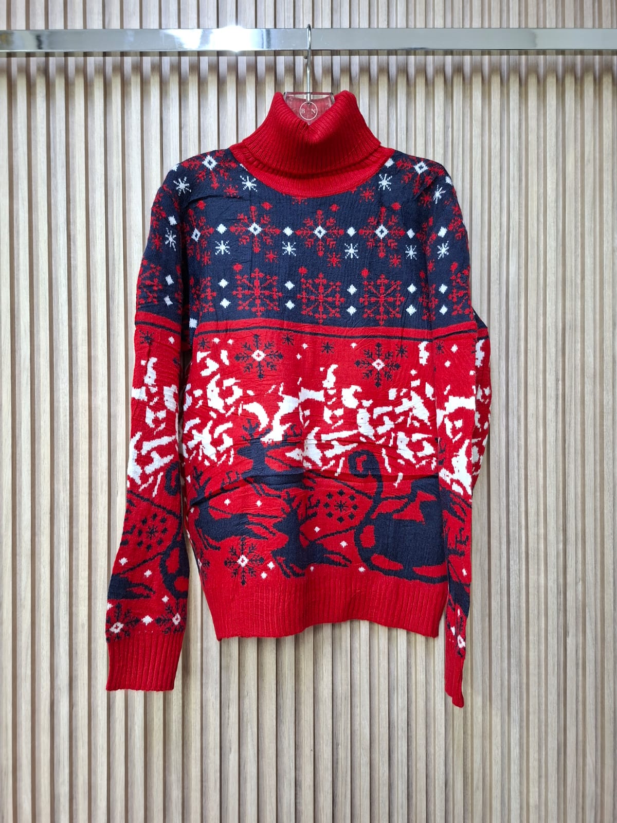 Suéter de Renos y Nieve ZM11718: Tu pase al Polo Norte. Calido, Para Uso En Temporada De Invierno, Comodo, Tejido Suave