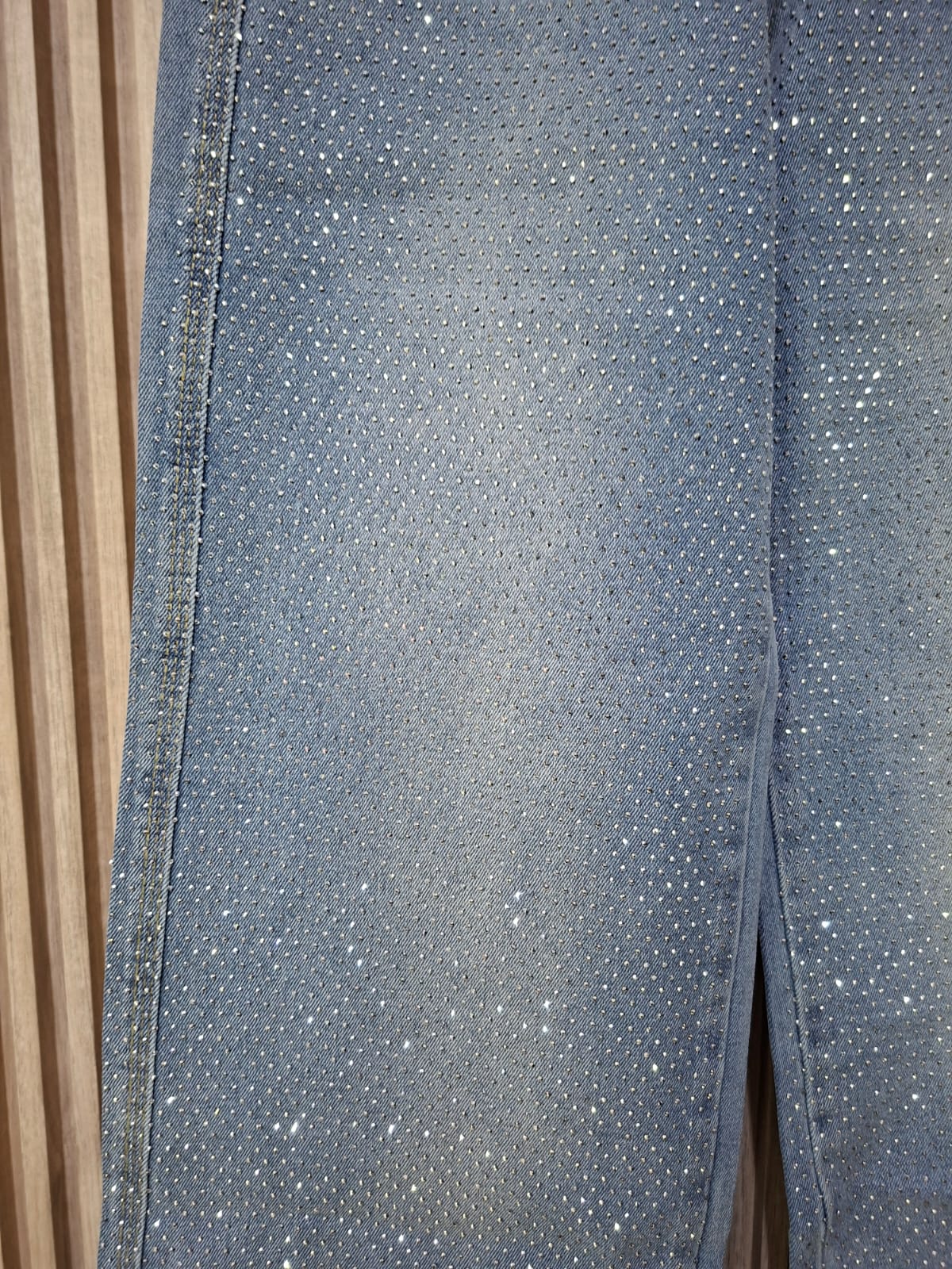 Pantalon Z4006 Denim Con Brillos Enfrente Mezclilla Clara Talla 5-15 Ideal Para Usar Del Diario Para Petit y Curvy Moda Femenina Tendencia Viral Casual Elegante