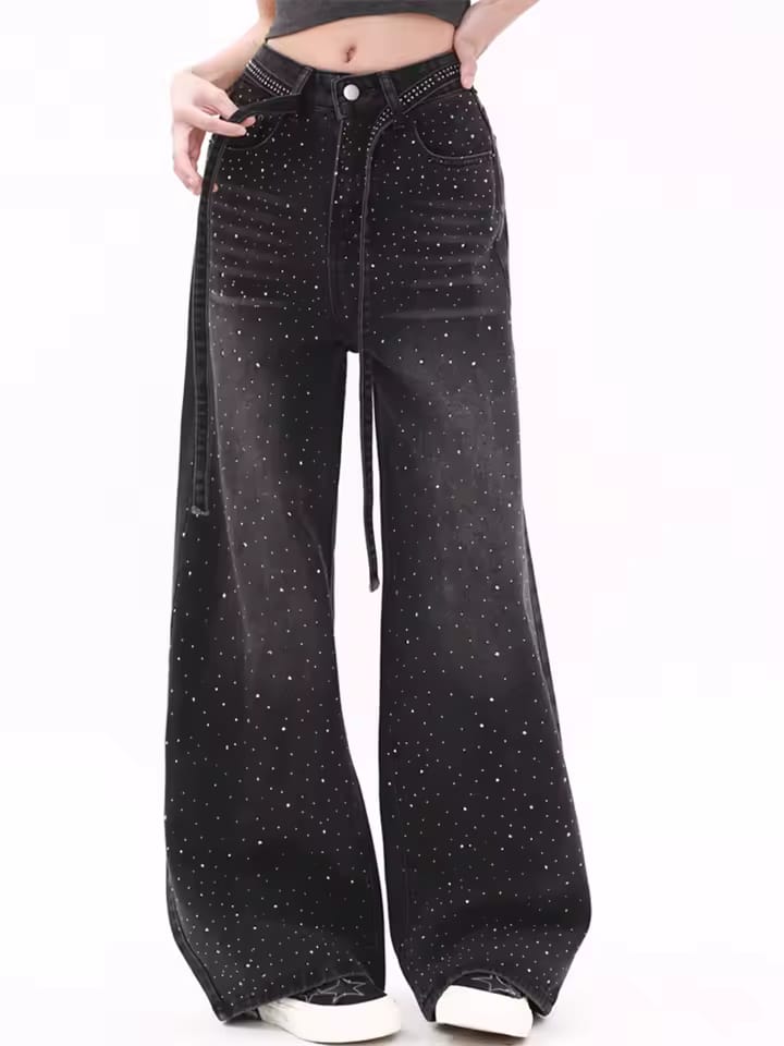 Pantalon LM1072 Wide Leg Astro. De Silueta Ancha Y Fluida, Femenina, Para Tallas Curvy Y Petit, De La CH  A La G.