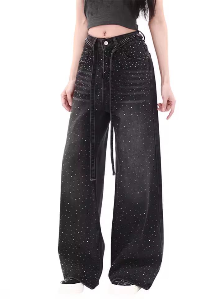 Pantalon LM1072 Wide Leg Astro. De Silueta Ancha Y Fluida, Femenina, Para Tallas Curvy Y Petit, De La CH  A La G.