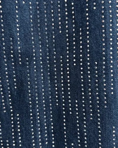 Camisa LM1085 Denim Noche de Gala. De Corte Oversize, Moderno, Comodo, Ligero, Femenino, Sofisticada y Versatil.