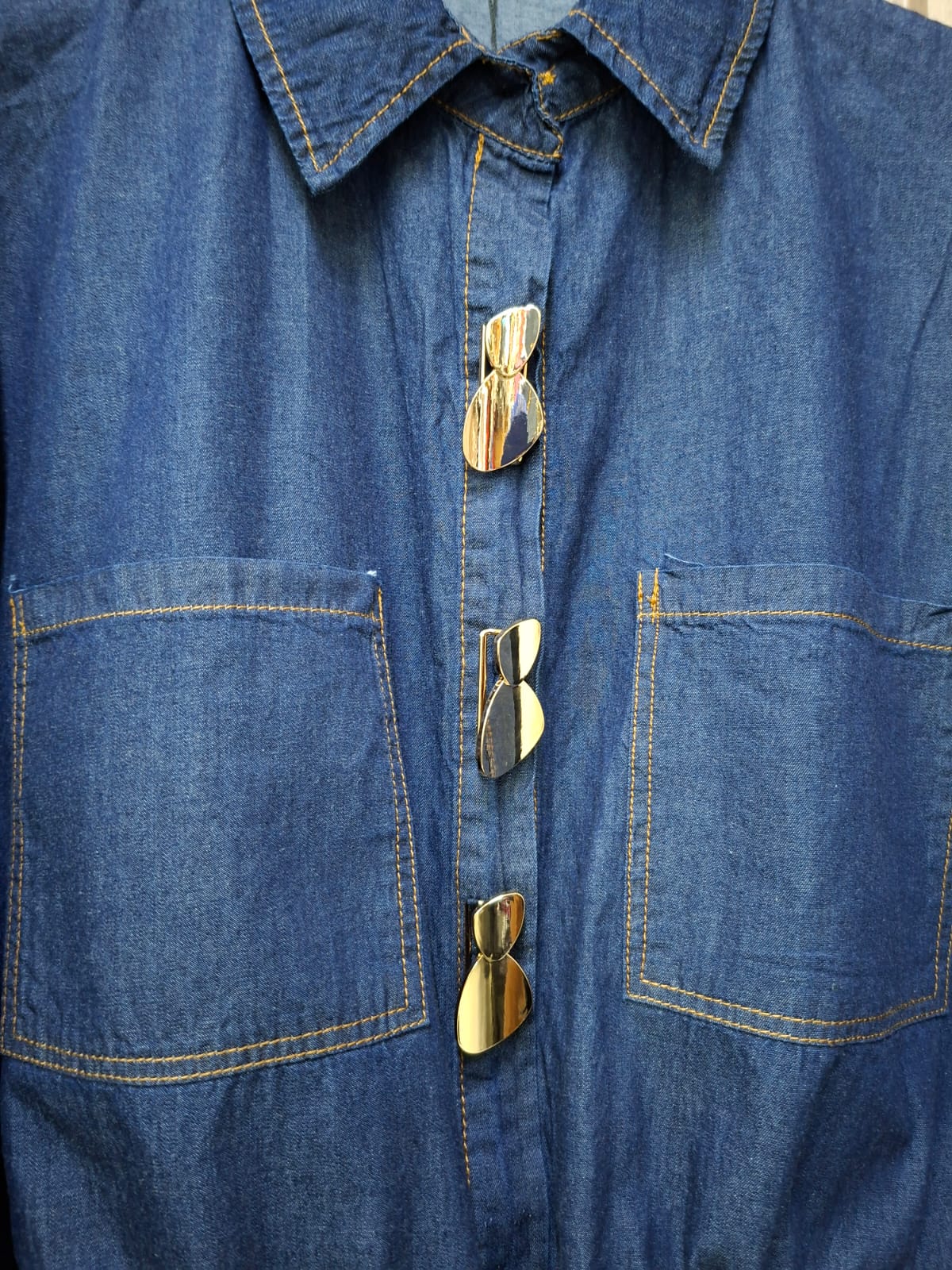 Set Belice Denim. Modelo Elegante, Casual, Formal, Con Estilo Chic Y Moderno.