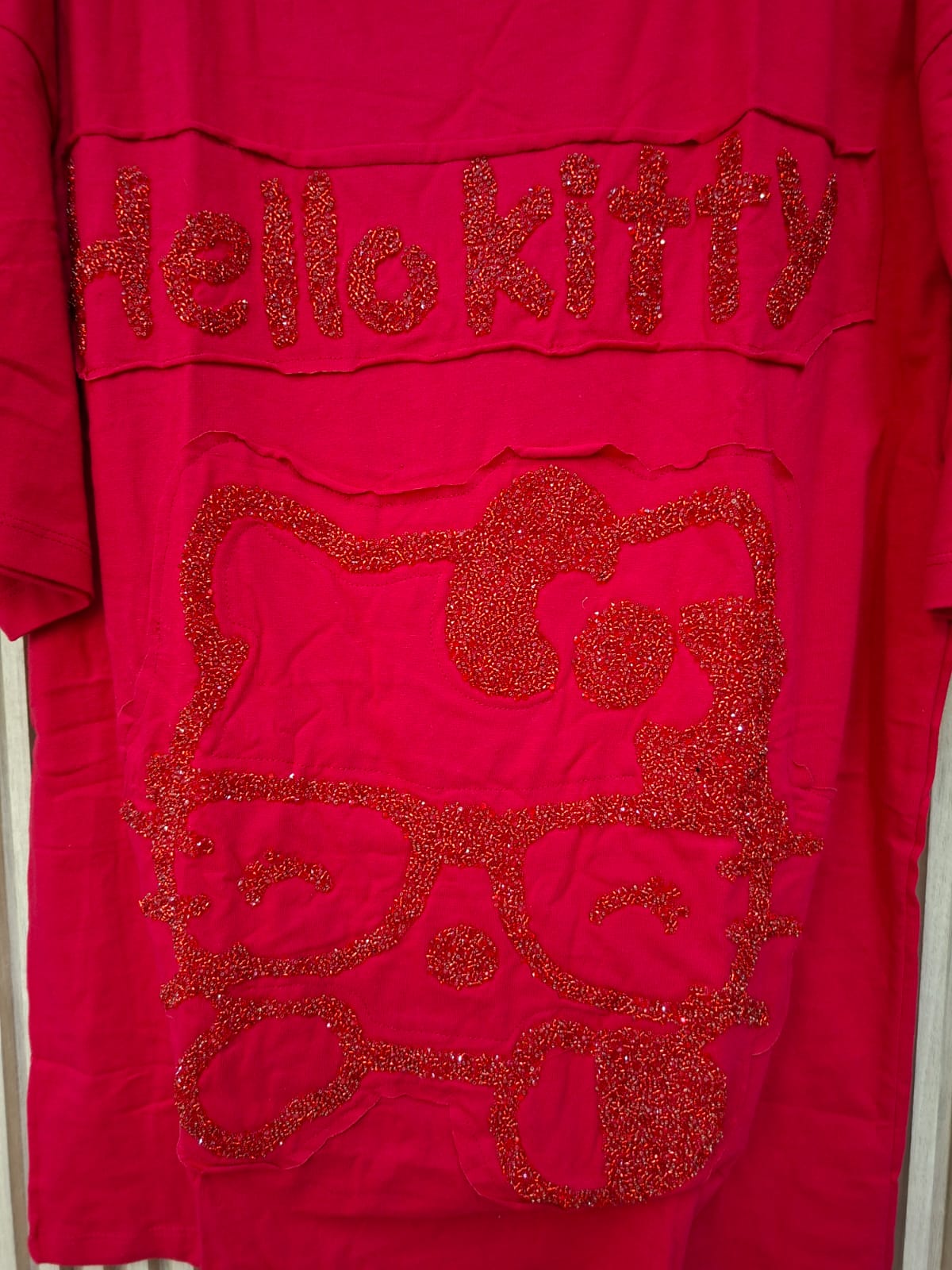 Maxi Playera Hello. Modelo Comodo, Casual, Moderno, Femenino, De Lujo Discreto, Chic, Perfecta Para Lucirla Todo El Dia.