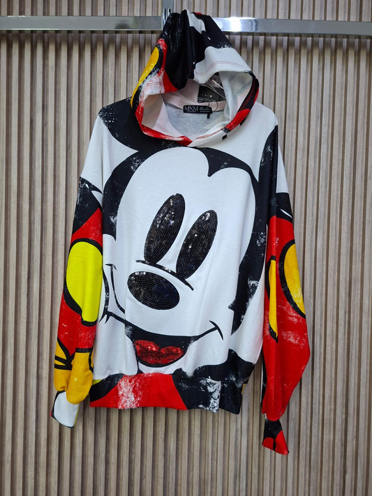 Hoodie Artista Secreto. Pieza De Moda Audaz, Oversize, Con Vibrante Estampado, Con Look Casual, Chic Y Comoda.