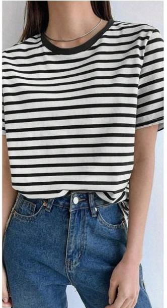 Blusa 91153 Azul Rayas