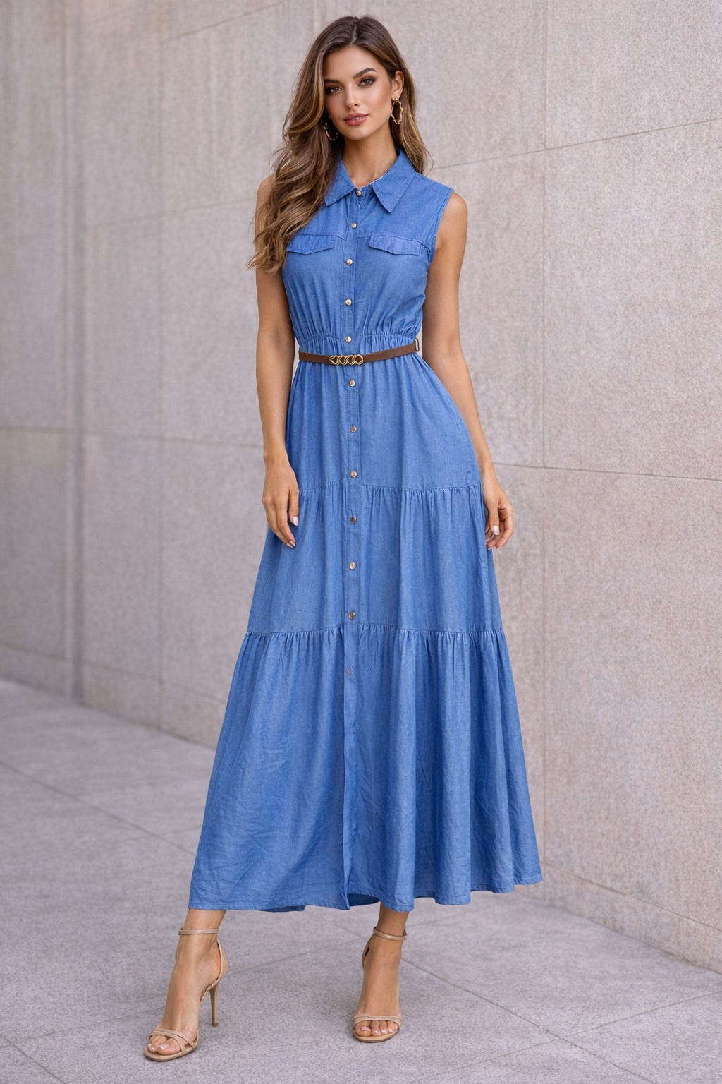 Vestido Gina De Mezclilla