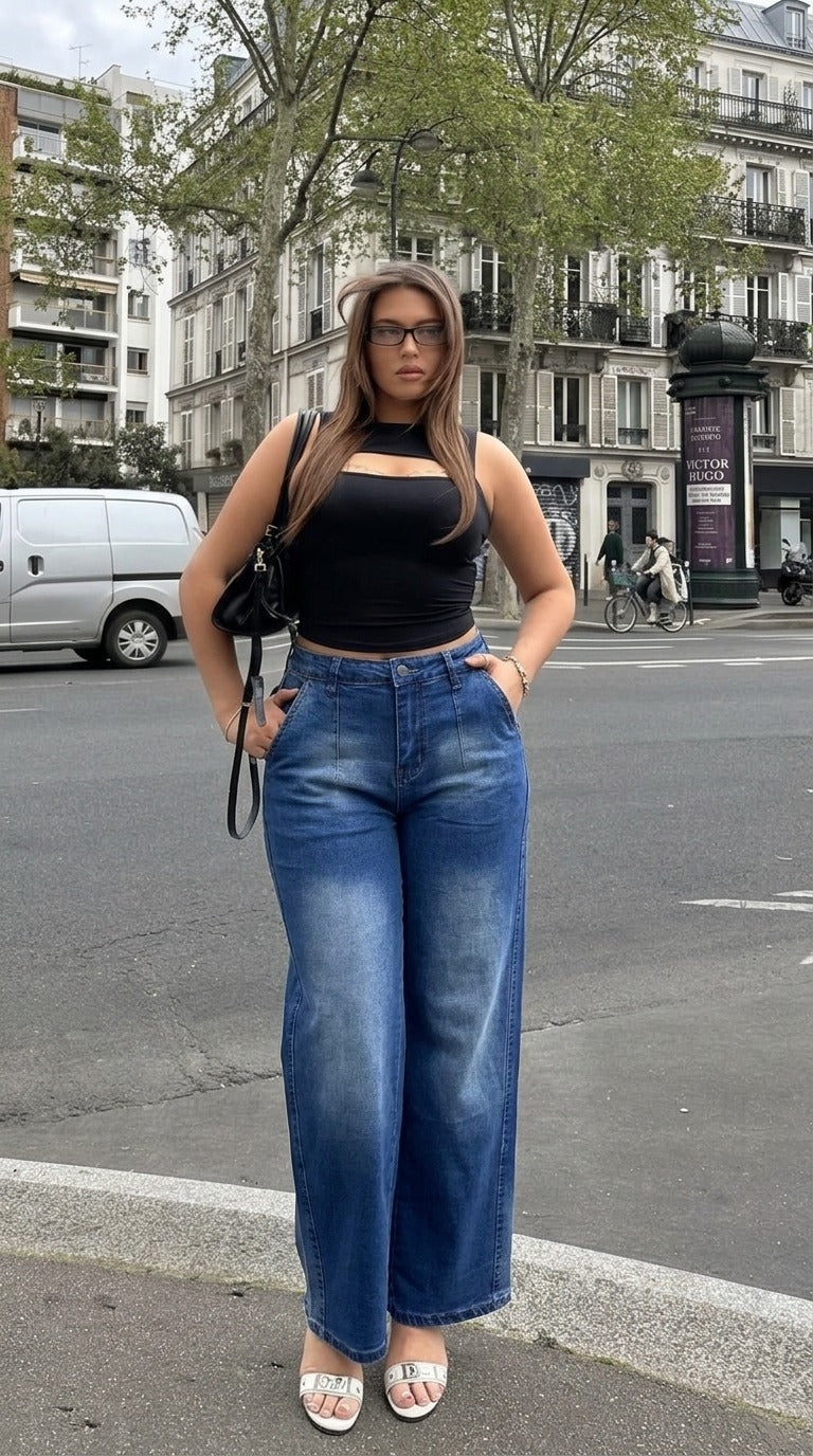 Pantalón TUTSI Wide Leg Recto.