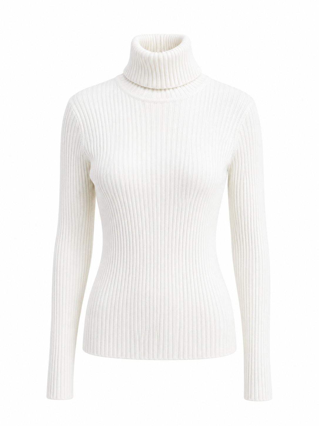Blusa De Cuello Alto Tejido.