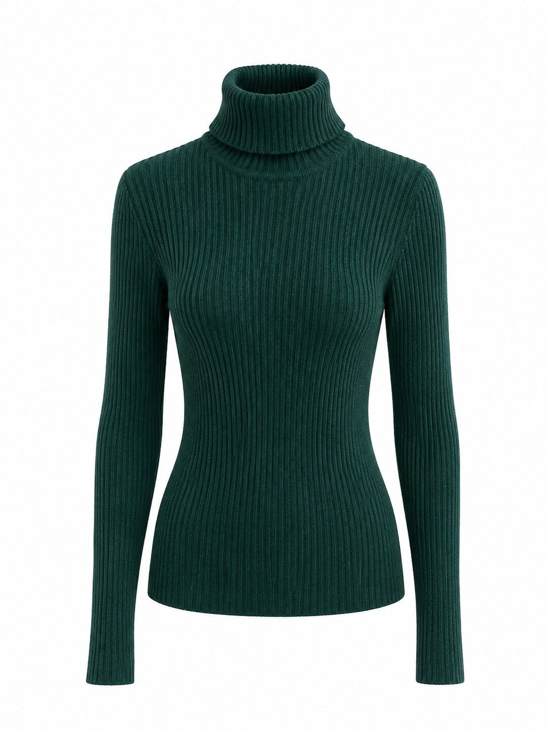 Blusa De Cuello Alto Tejido.