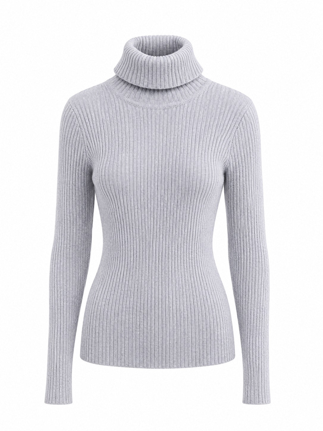 Blusa De Cuello Alto Tejido.