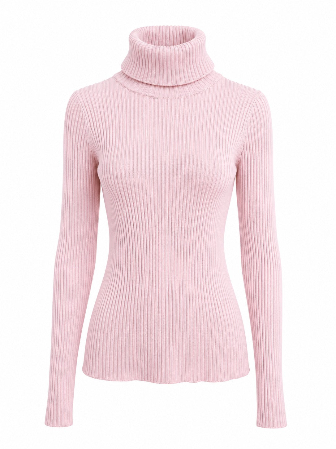Blusa De Cuello Alto Tejido.