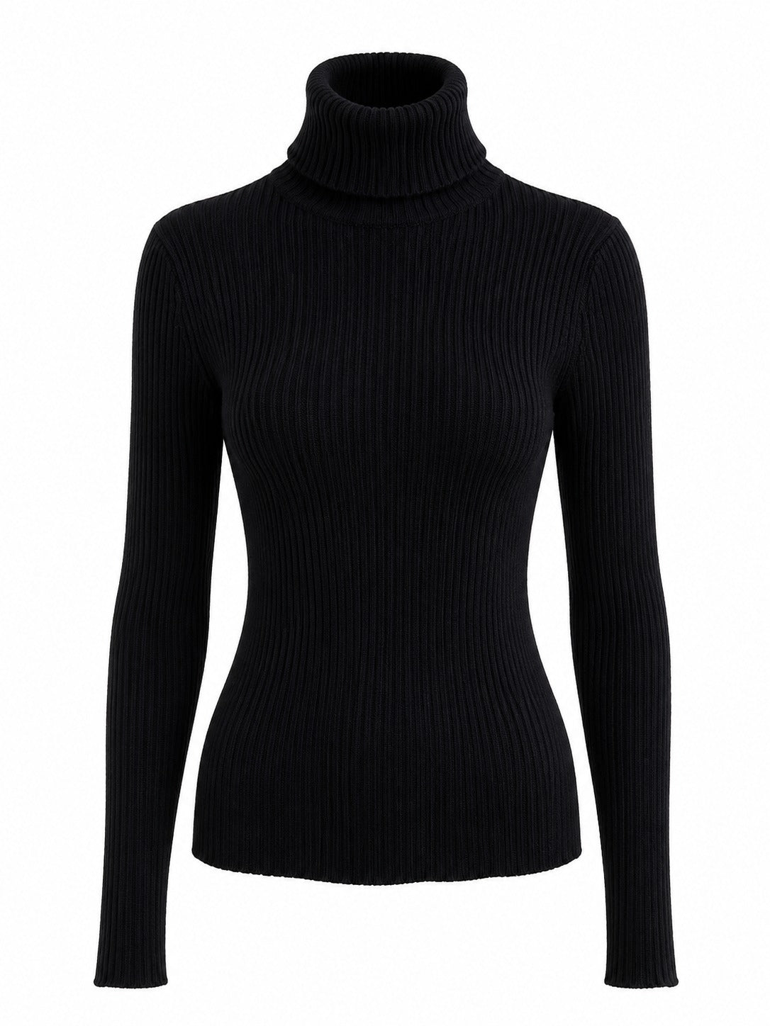 Blusa De Cuello Alto Tejido.