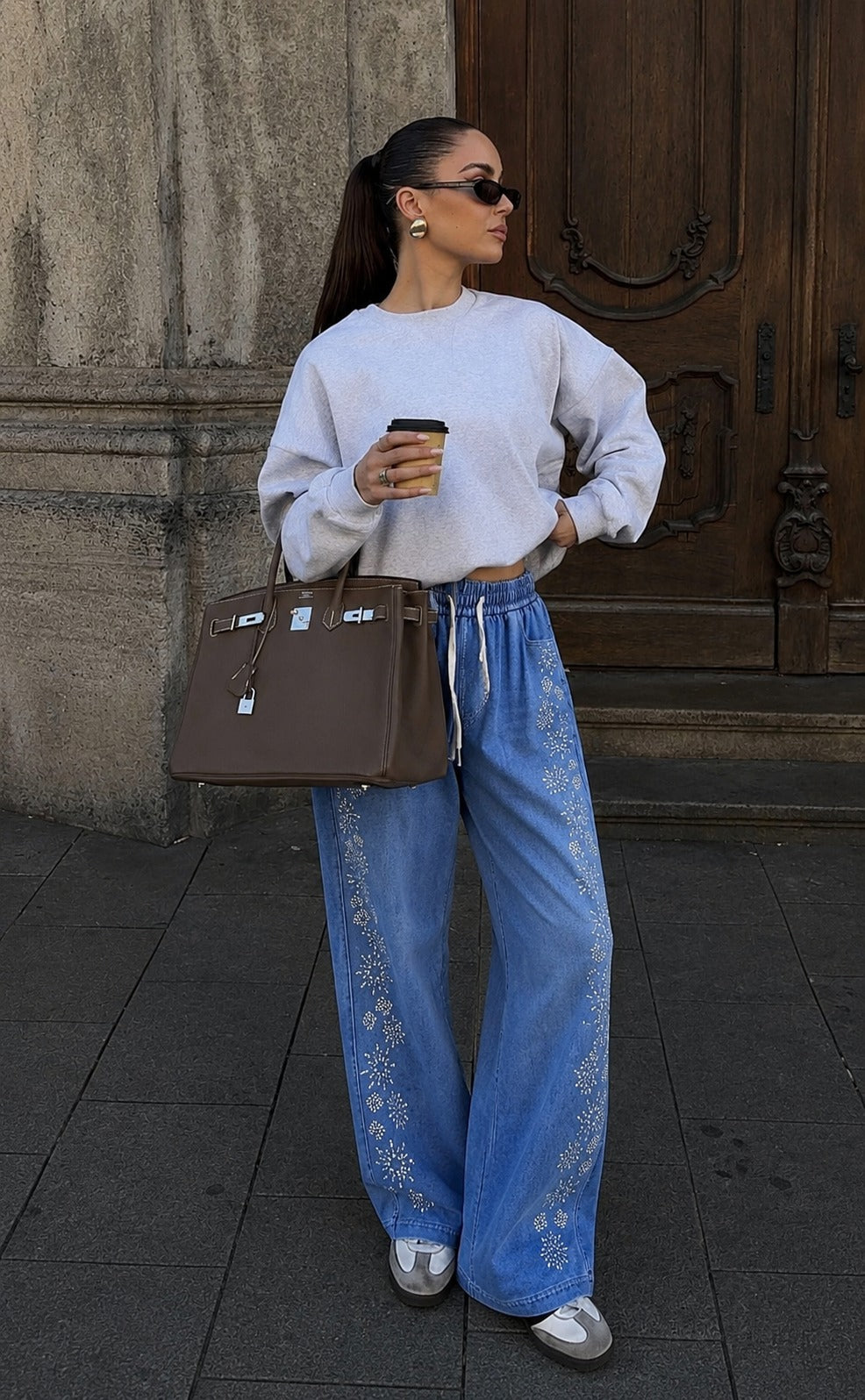 Pantalón Jogger Andy Mezclilla.