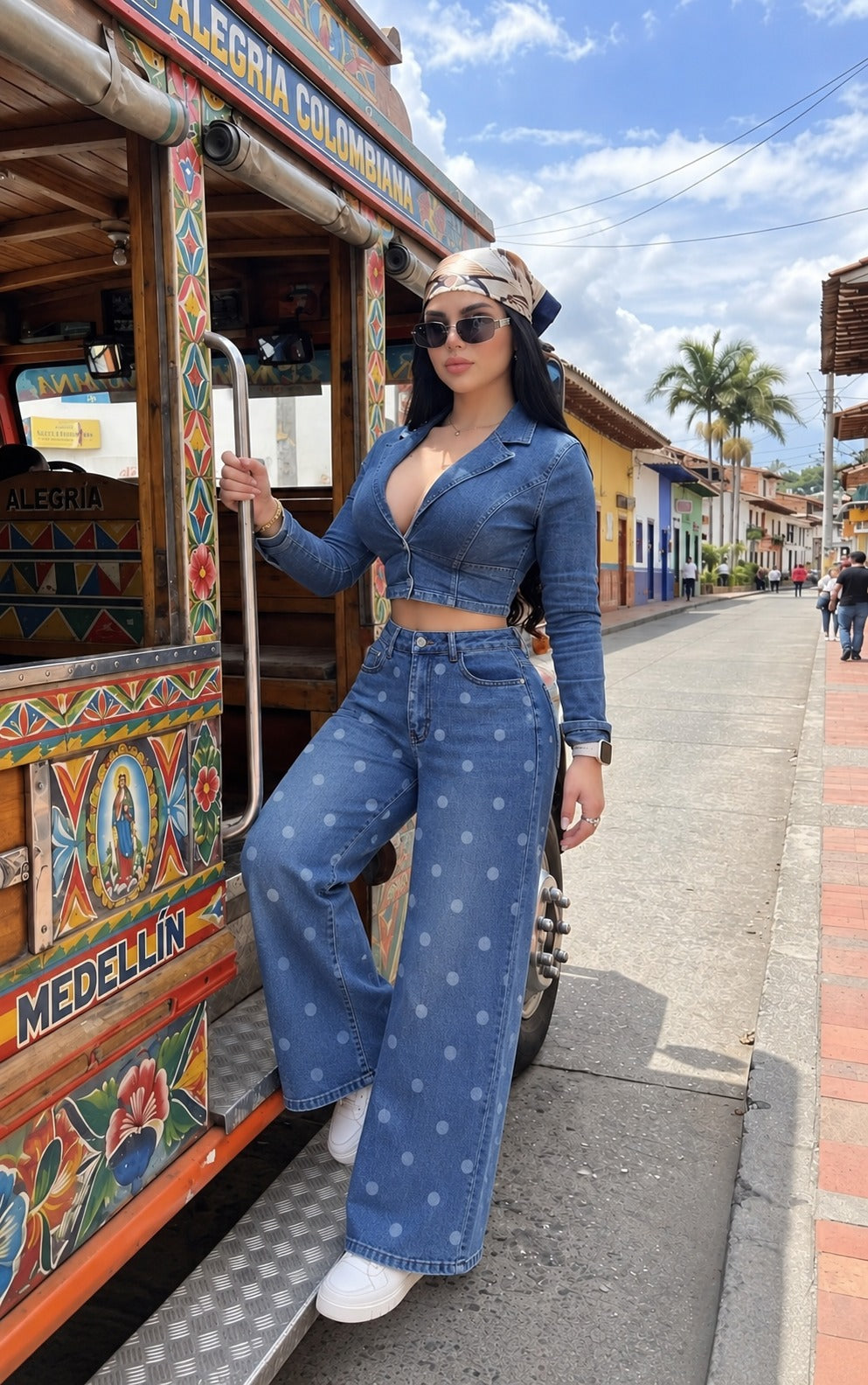Pantalón Dazzle Wide Leg.