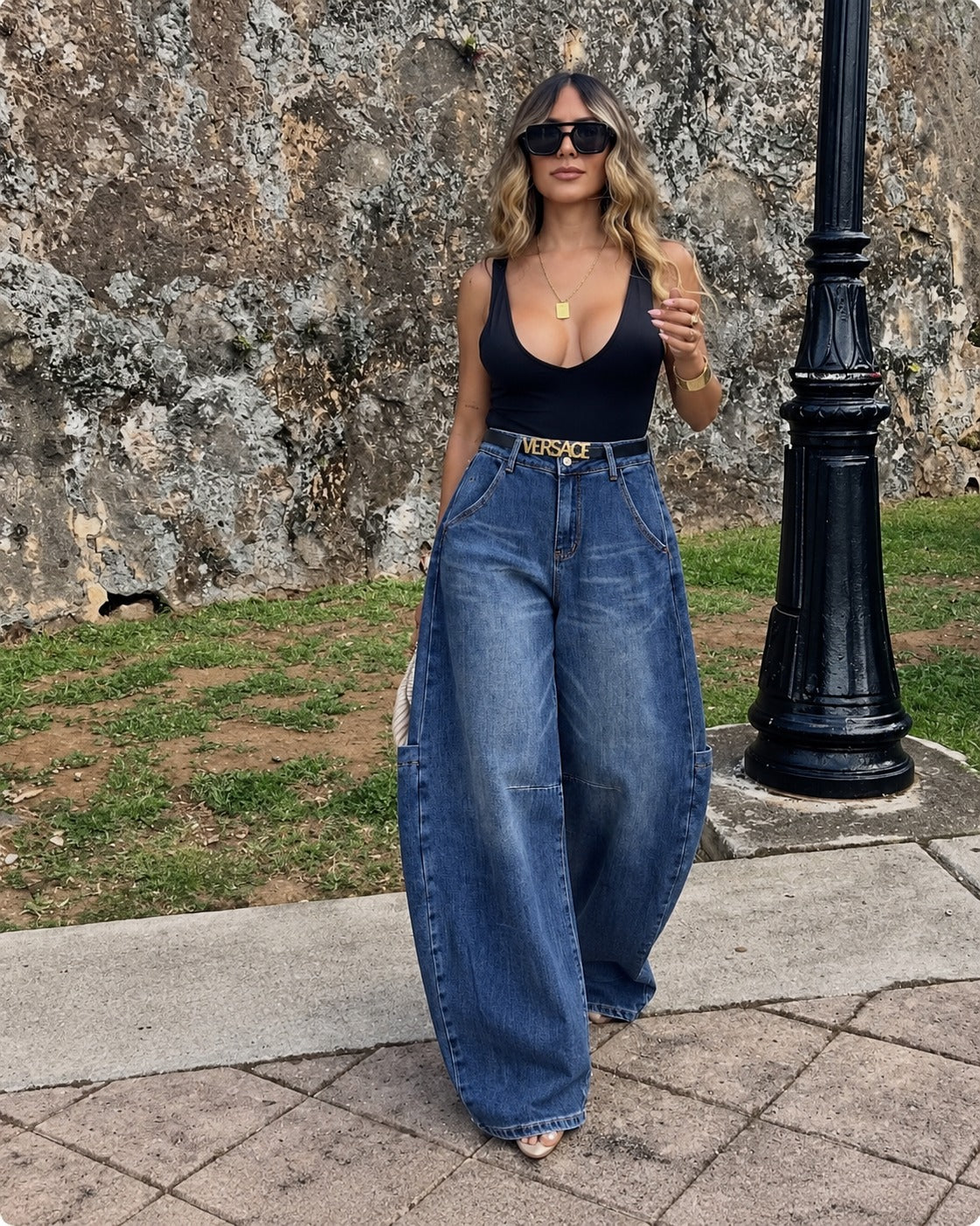 Pantalón Baggy De Mezclilla.