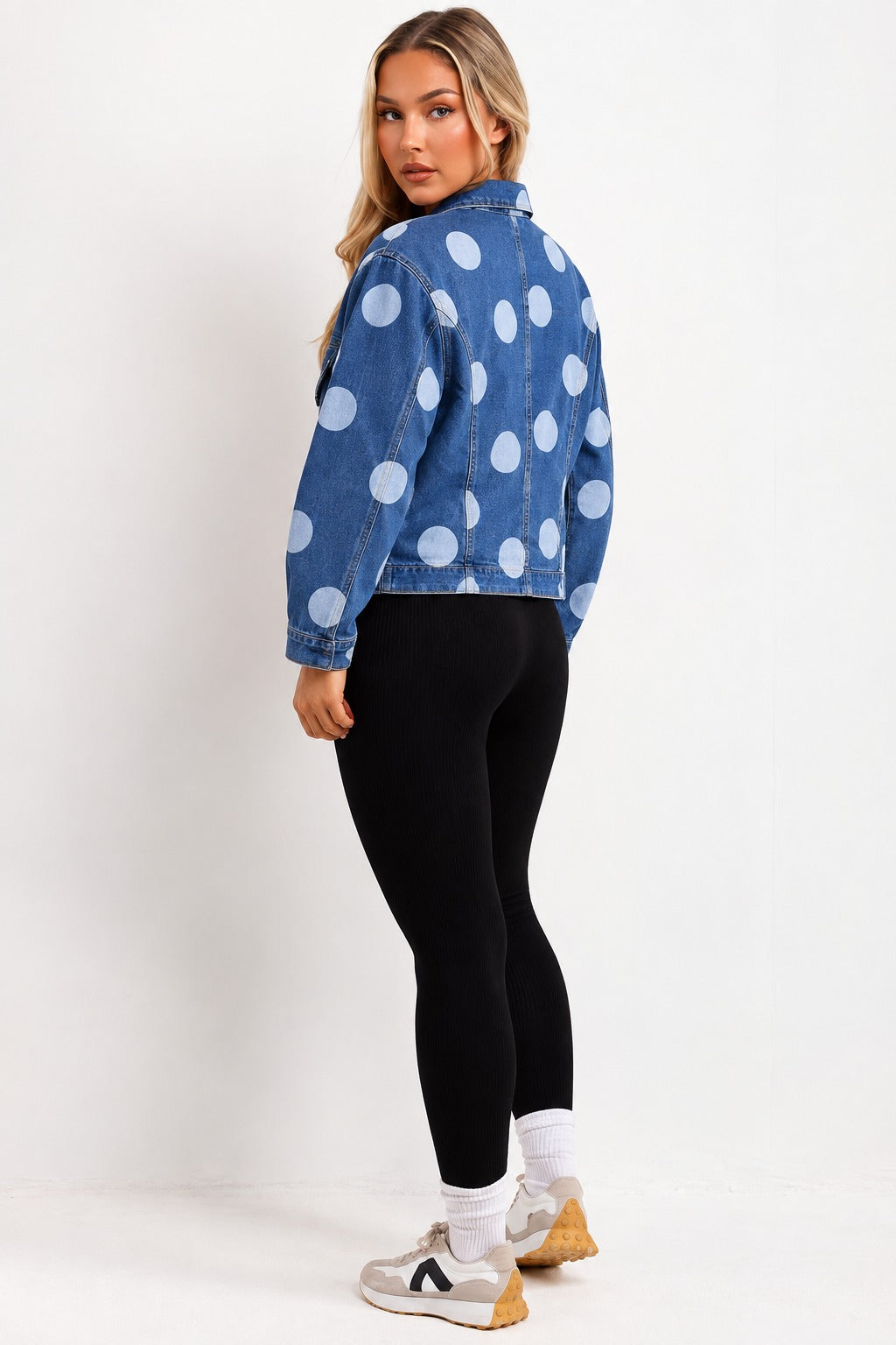 Chamarra Dotty Mezclilla.