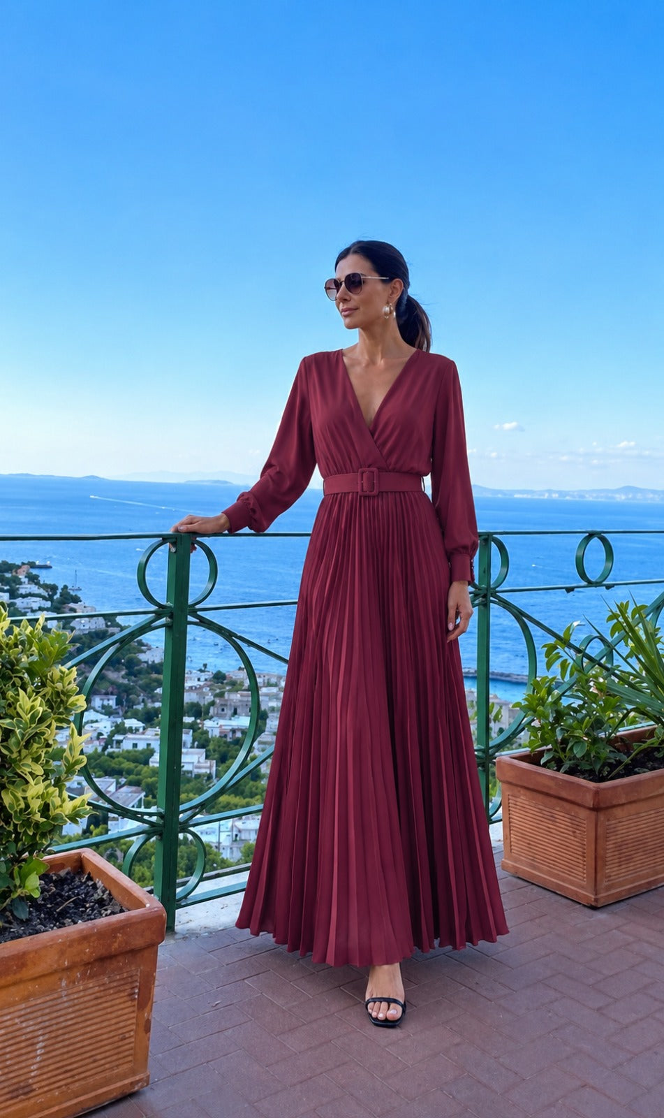 Maxi Vestido Plisado